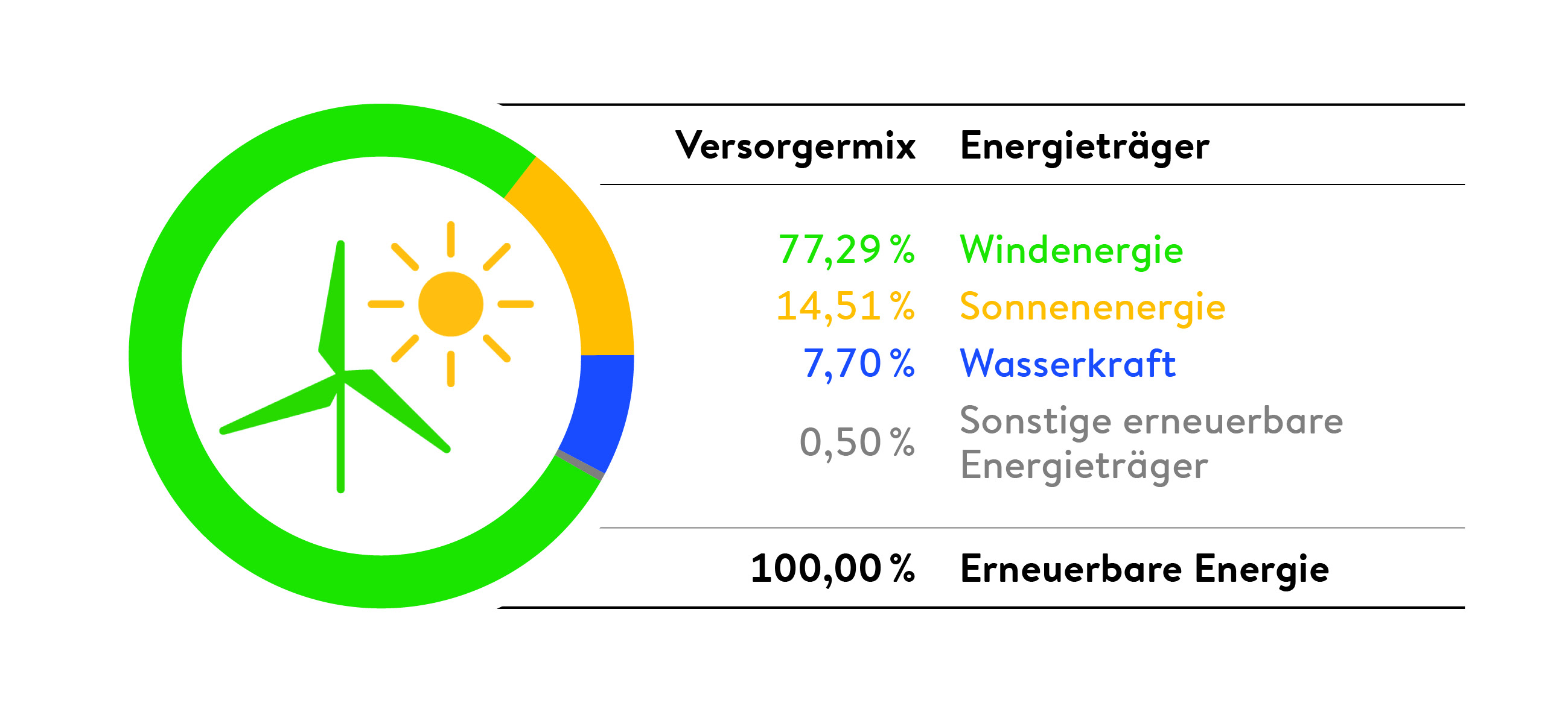 Stromkennzeichnung für 2025