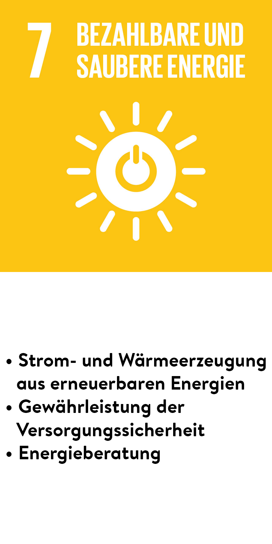 Kern SDG für bezahlbare und saubere Energie