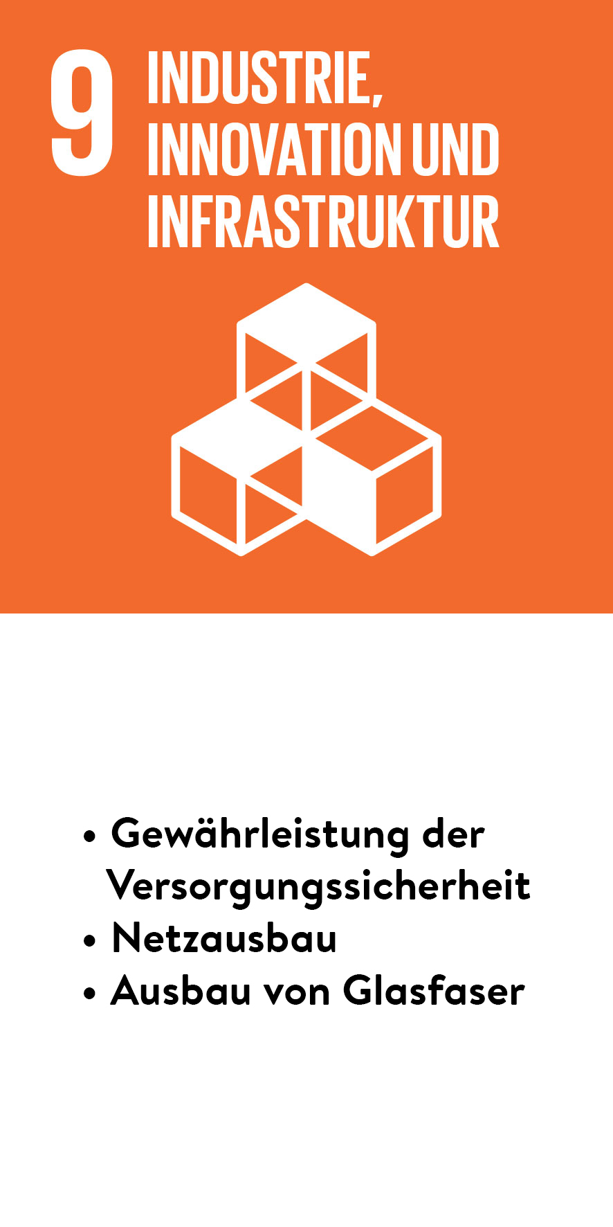 Kern SDG für Industrie, innovation und infrastruktur