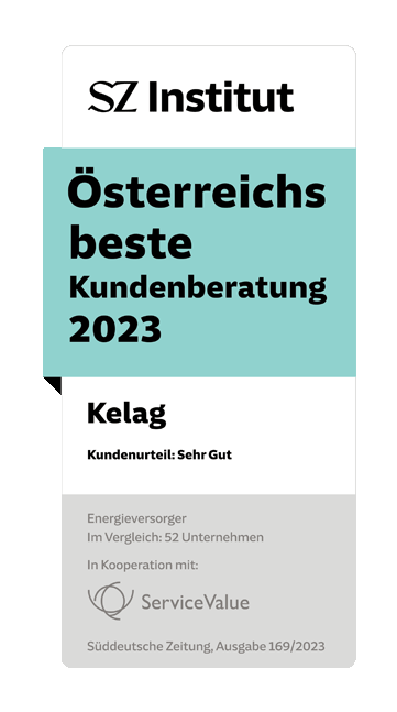 Siegel des SZ Instituts für österreichs beste Kundenberatung im Jahr 2023